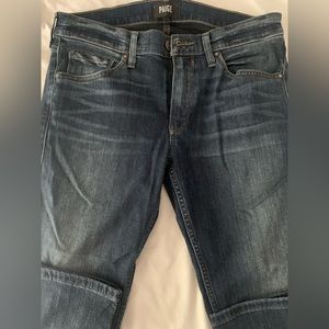Paige fitted blue jeans